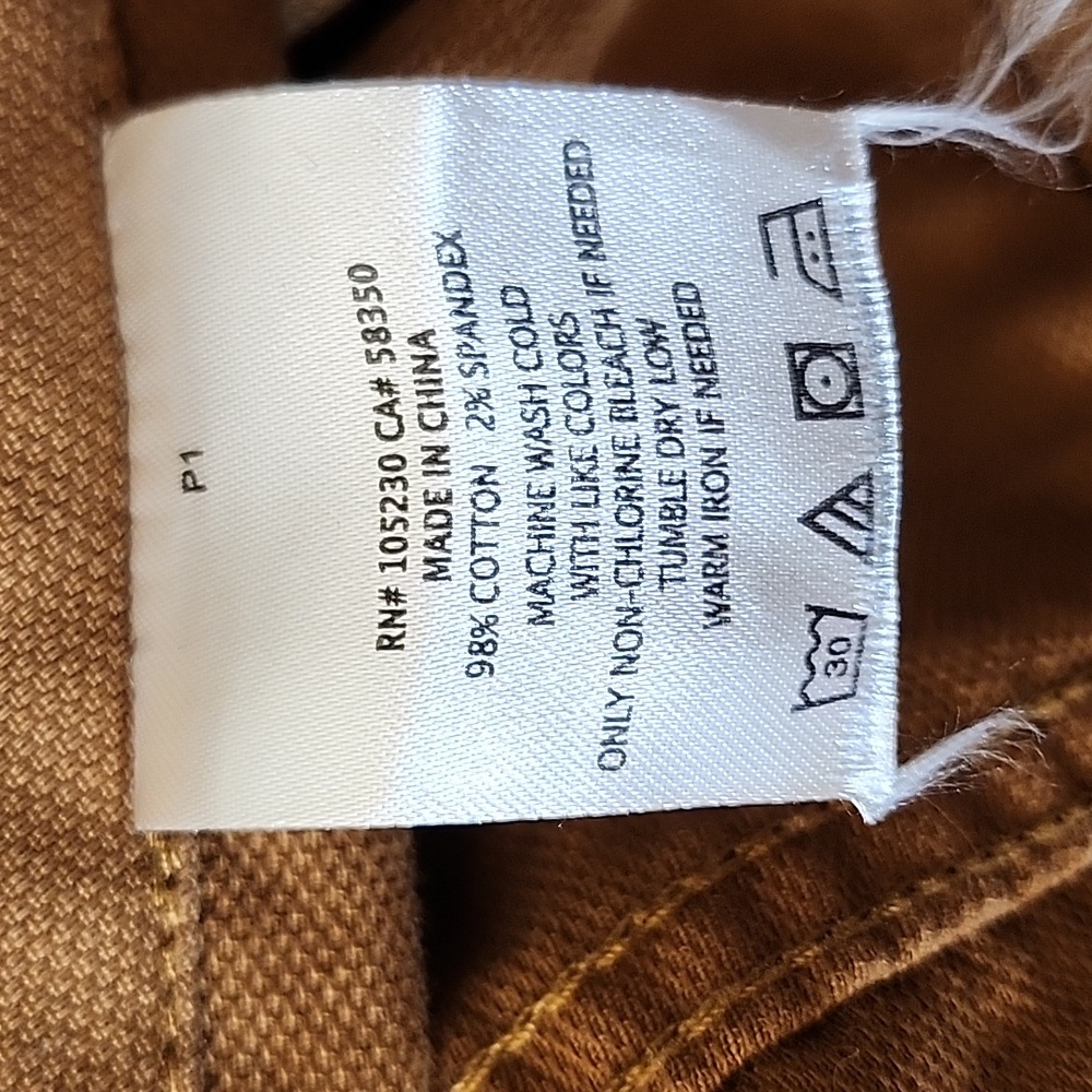 Currently Elliott 98% Cotton Brown Cargo Women's Pants Size 26 - Picture 16 of 16